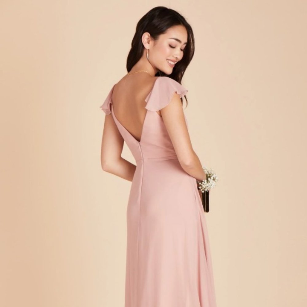 NWT BIRDY GREY KAE DRESS CHIFFON DUSTY ROSE